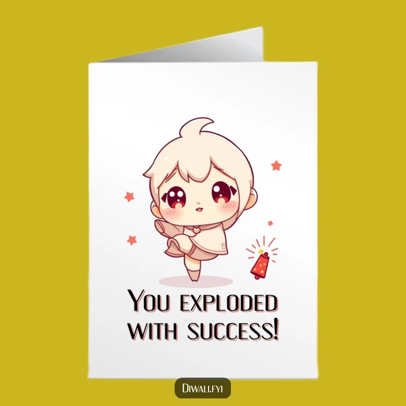 Free Printable Congrats Card: Firecracker Kicker, Big Success, Downloadable Humorous Gift