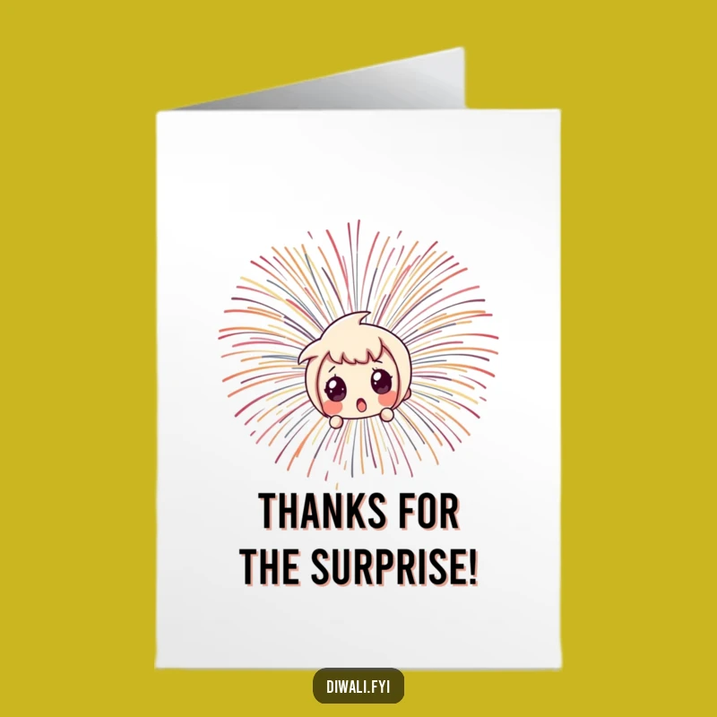 Free Printable Thank You Card: Firework Surprise, A Shockingly Funny Thanks
