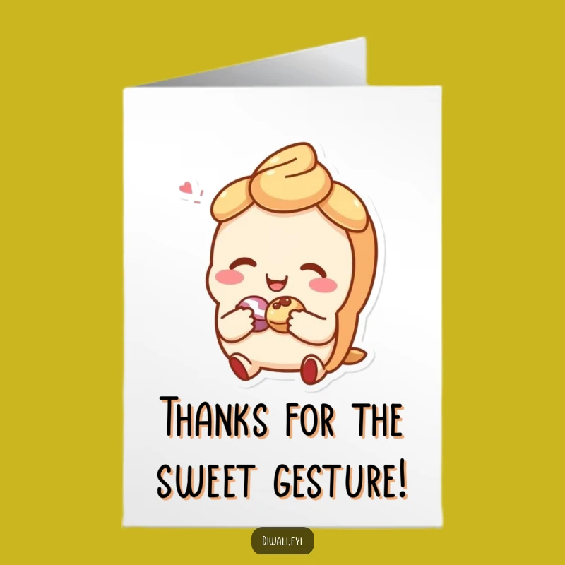 Free Printable Thank You Card: Pastry Shares Delight - Funny Downloadable Gift