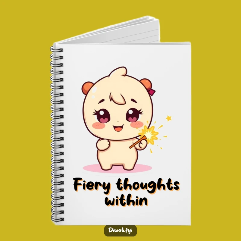 Funny Celebration Journal: Firecracker Character, Sparkly Eyes, Explosive Gift
