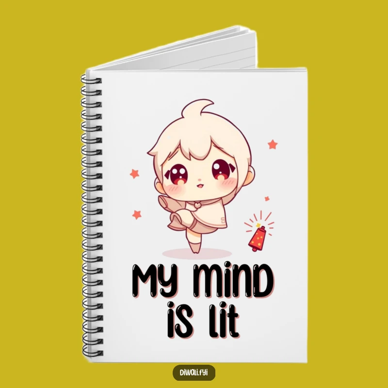 Funny Firecracker Kick Notebook - Playful Character Journal, Perfect Humorous Gift!