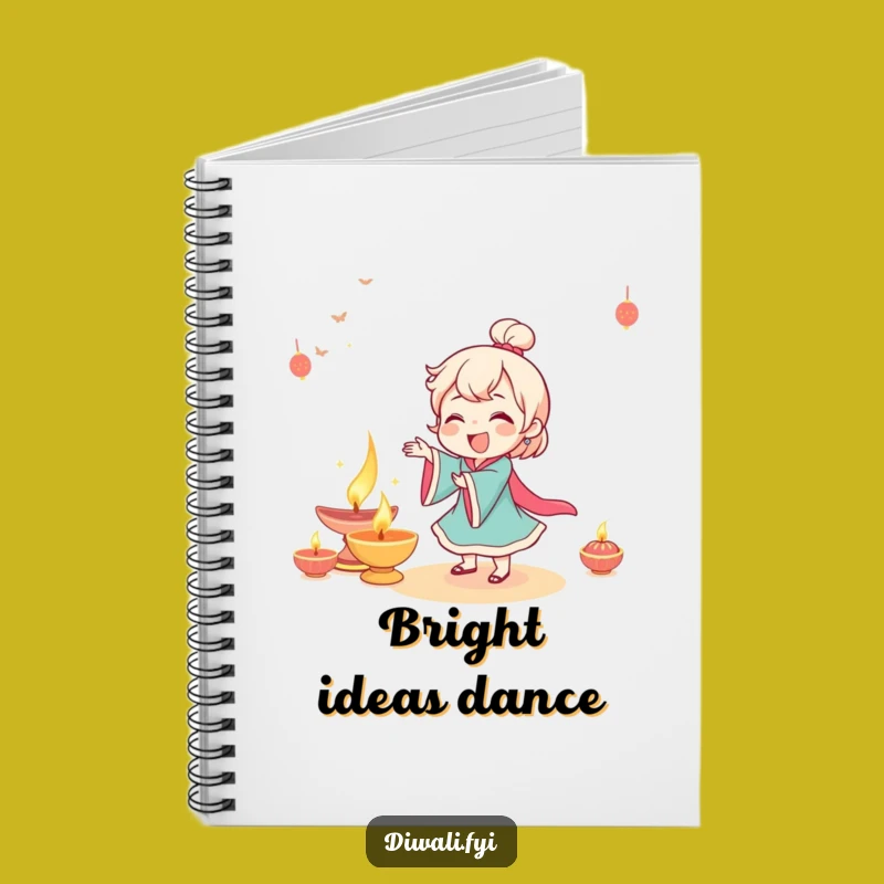 Funny Giggling Diya Notebook - Dance Journal - Gift