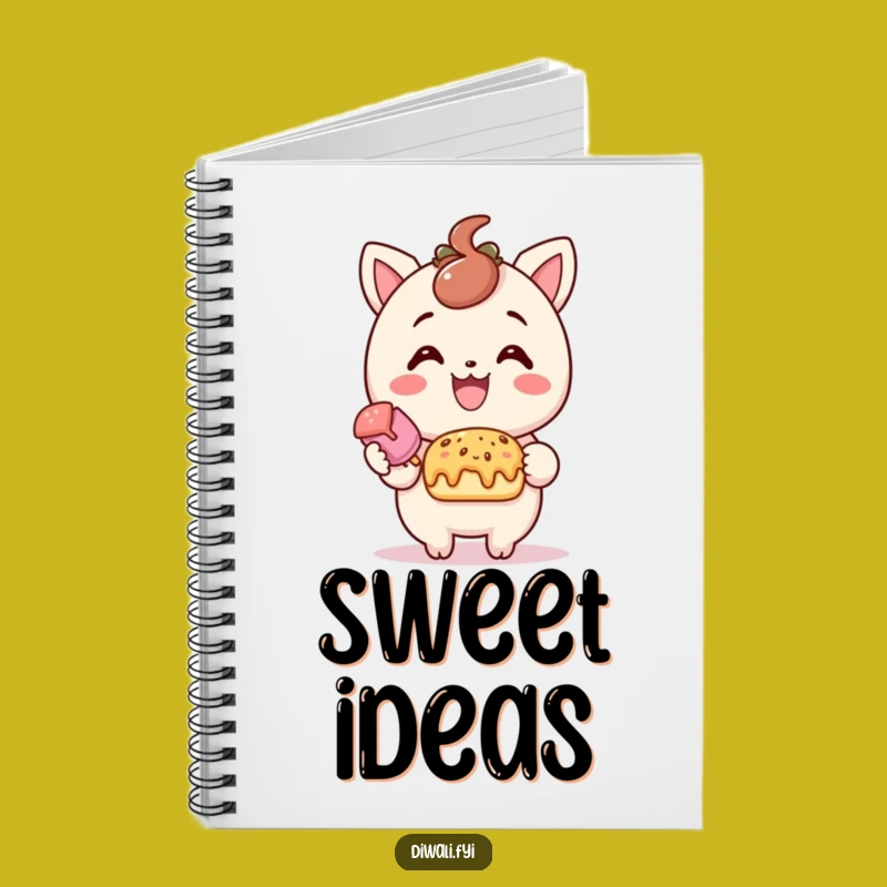 Funny Treat Offering Notebook - Journal with Sweet Character for Notes