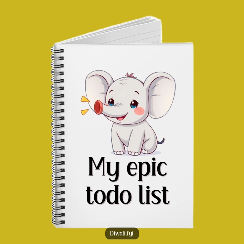 Funny Trumpeting Elephant Notebook: Jot Down Ideas with Joyful Flair