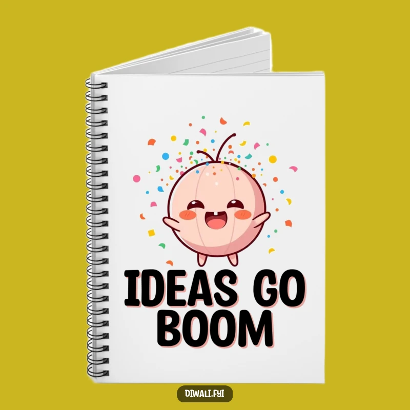 Funny Firecracker Confetti Explosion Notebook - Journal Your Fun, Great Gift Idea