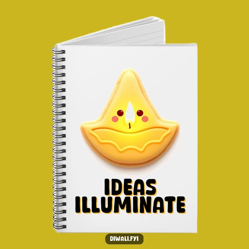 Funny Diya Cookie Lamp Notebook - Jot Down Bright Ideas, Great Gift