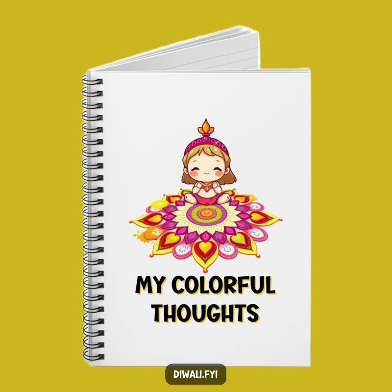 Funny Rangoli Notebook: Jot Down Ideas with Colorful Creativity!