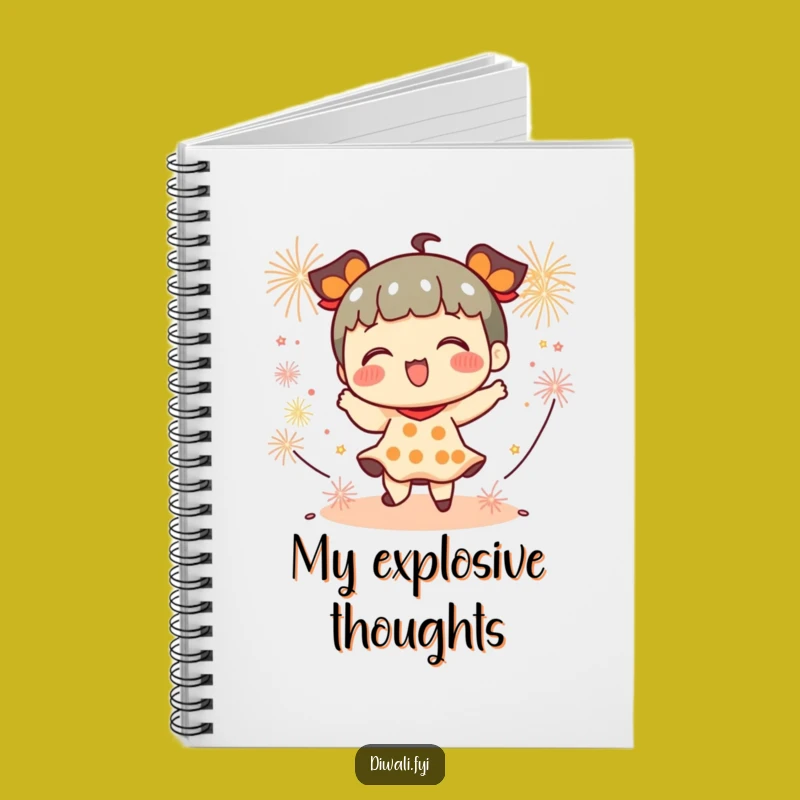 Funny Playful Firecracker Dancer Notebook - Capture Energetic Ideas