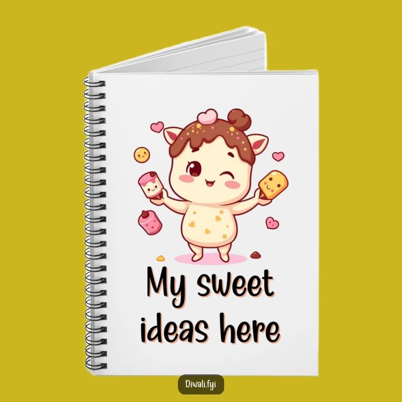 Funny Mithai Juggling Notebook: Jot Down Sweet Ideas