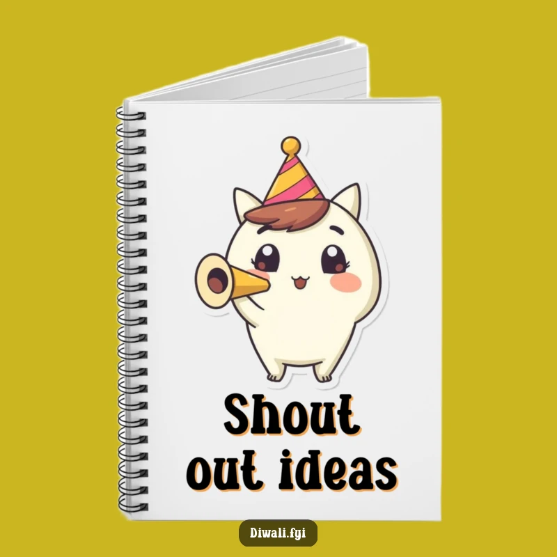 Funny Party Horn Notebook: Journal for Festive Ideas Gift