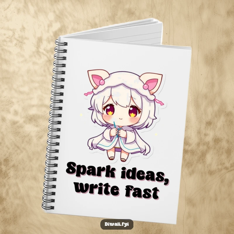 Funny Sparkler Character Notebook: Journal featuring a character with glowing decorations and a sparkler. Great funny gift.