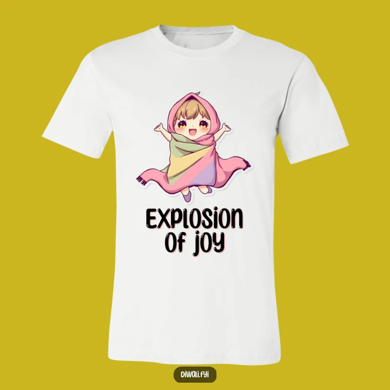 Funny Jumping Character T-Shirt: Wearable Energy, Hilarious Fabric Pose, Perfect Funny Gift!