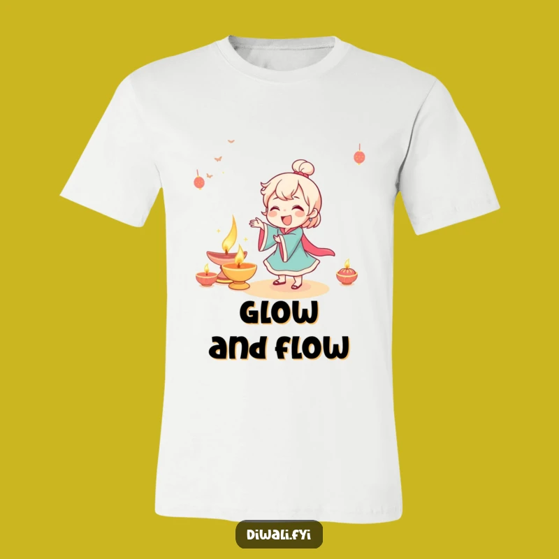 Funny Giggling Diya Dancer T-Shirt - Festive Dance Tee - Gift