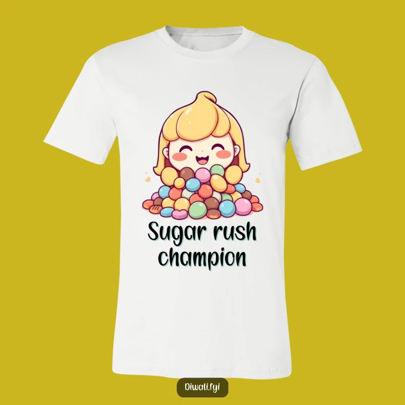 Funny Sweets Character T-Shirt: Happy Grin, Sweet Offering, Great Fun Gift