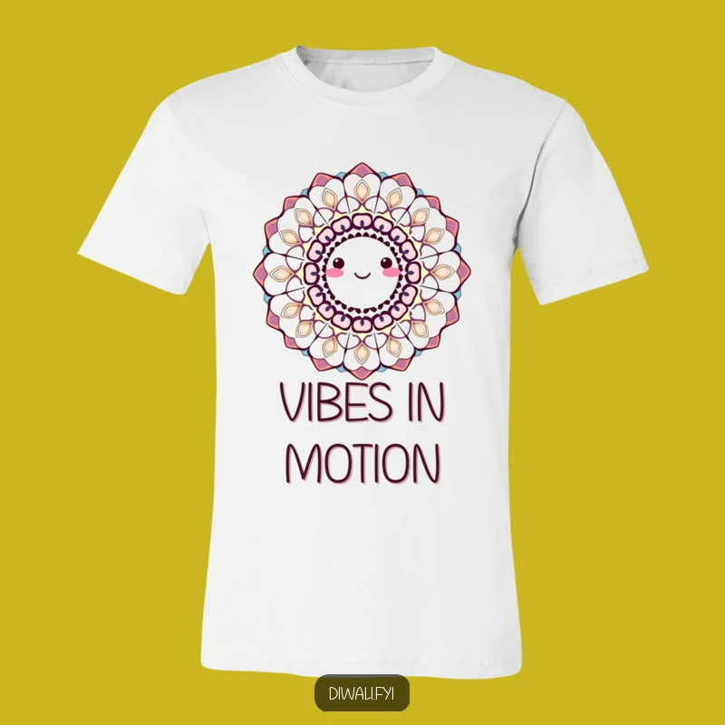 Funny Smiling Rangoli T-Shirt: Wearable Joy, Hilarious Indian Design, Perfect Funny Gift!