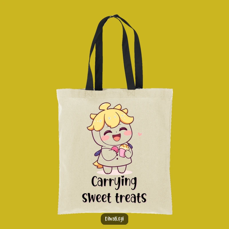 Funny Sharing Sweet Treat Tote Bag - Carry Kindness & Smiles