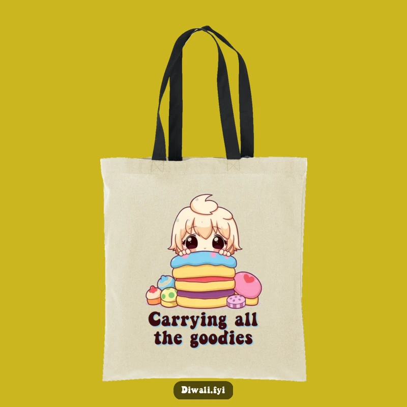 Funny Surprised Sweets Tote Bag - Carry Your Treats & Humor