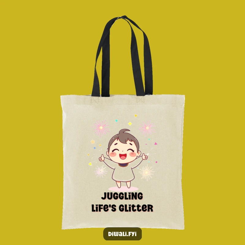 Funny Joyful Sparkler Tote Bag - Carry Your Fun - Perfect Gift