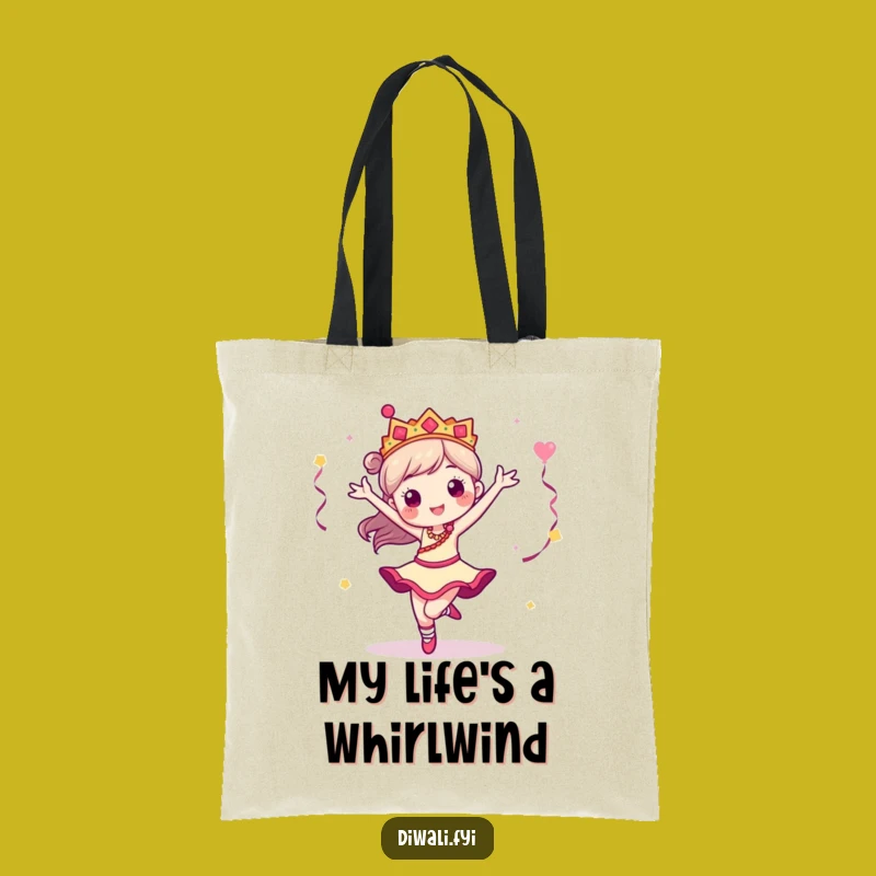 Funny Dancer Pirouette Tote Bag: Carry Your Essentials with Graceful Style